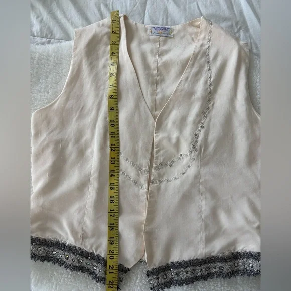 90’s embroidery cotton boho vest - Picture 8 of 8